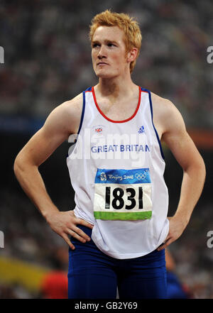 Greg Rutherford Podium Great Britain's Greg Rutherford reacts on the podium with his bronze ...