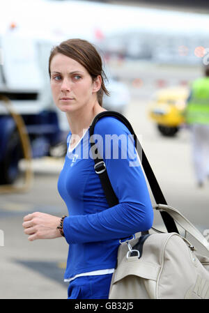 Olympics - Team GB Arrive Home - Heathrow Airport Stock Photo