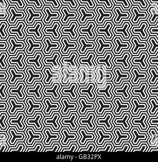 Seamless Vector Geometric interlocking Pattern Stock Vector