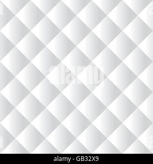 Seamless white padded upholstery vector pattern texture Stock Vector