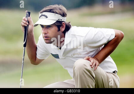 Golf - Johnnie Walker Championship - Day Two - Gleneagles. England's Robert Rock on the 12th during Round Two of the Johnnie Walker Championship at Gleneagles, Perthshire. Stock Photo