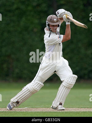 Cricket - Surrey 2nd XI v Kent 2nd XI - Guildford Cricket Club. Surrey's Laurie Evans in action against Kent Stock Photo