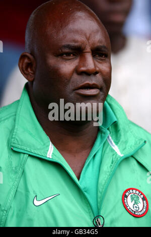 Soccer - International Friendly - Venezuela v Nigeria. Christian Chukwu, Nigeria coach Stock Photo