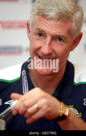 Soccer - FIFA World Cup 2010 - Qualifying Round - Group Three - Northern Ireland Press Conference - The Hilton Hotel Stock Photo