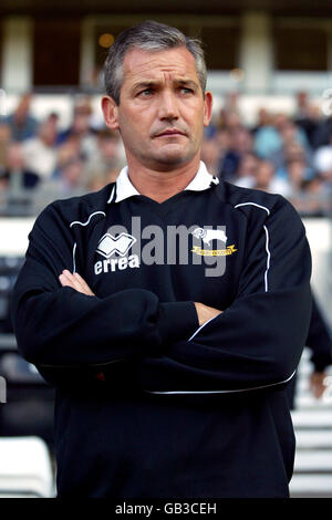 Soccer - Friendly - Derby County v Ajax. Derby County's manager George Burley Stock Photo