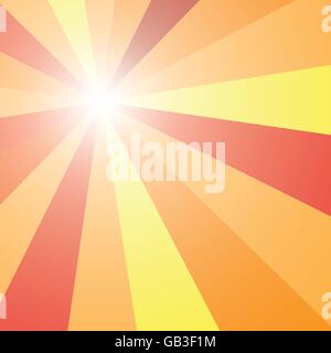 Abstract sun shining light beam vector graphic design for background Stock Vector