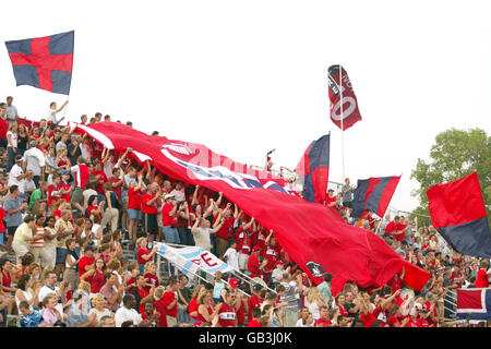 Soccer - American MLS - Chicago Fire v Kansas City Wizards. Chicago Fire fans Stock Photo