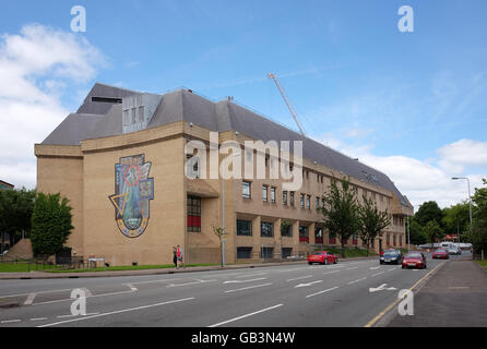 cardiff mural magistrates end court july alamy