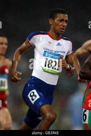 Great Britain's Michael Rimmer during the men's 800m semi final at the National Stadium in Beijing during the 2008 Beijing Olympic Games in China. Stock Photo