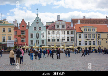 Tallinn, Estonia, Front house, place in the old town, Tallinn, Estonia, Baltic, Europe, EU Stock Photo