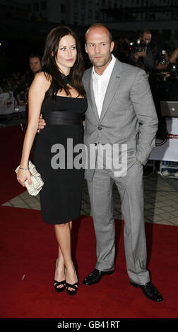 Jason Statham and Alex Zosman arrive at the National Movie Awards 2008, at the Royal Festival Hall on the South Bank in central London. Stock Photo