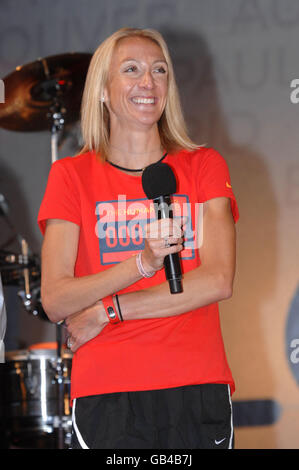 Nike Human Race Event - London. Team GB captain Paula Radcliffe pictured during the Nike+ Human Race event at Wembley Stadium in north London. Stock Photo