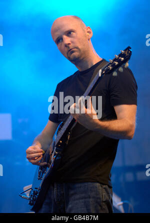 Moby performs during the Nike+ Human Race event at Wembley Stadium in north London. Stock Photo