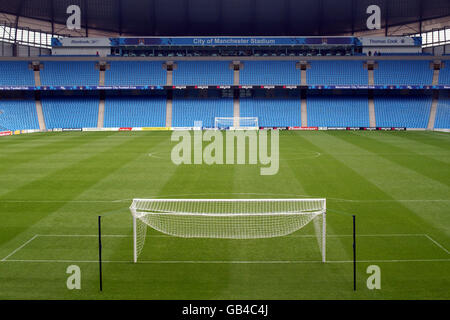 Soccer - Friendly - Manchester City v Barcelona Stock Photo