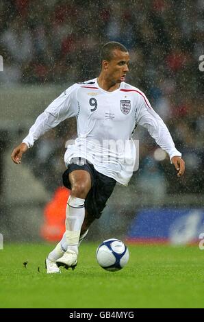 Soccer - UEFA European Under 21 Championship 2009 Qualifying - Group 3 - England v Portugal - Wembley Stadium. Gabriel Agbonlahor, England Stock Photo