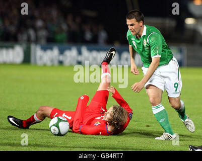 Soccer - World Cup Qualifying - Group Three - Northern Ireland v Czech Republic - Windsor Park Stock Photo