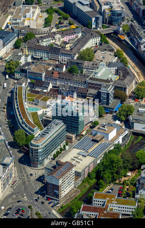 Aerial view, city center, Siegen, Siegen-Wittgenstein district, north rhine-westphalia, Germany, Europe, Aerial view, Stock Photo