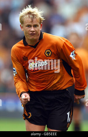 Soccer - FA Barclaycard Premiership - Wolverhampton Wanderers v Chelsea. Stefan Iversen, Wolverhampton Wanderers Stock Photo