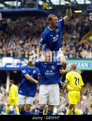 Soccer - FA Barclaycard Premiership - Everton v Leeds United Stock Photo