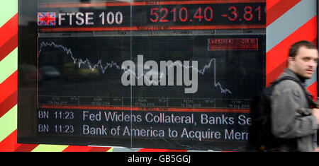 Lehman Brothers collapse Stock Photo