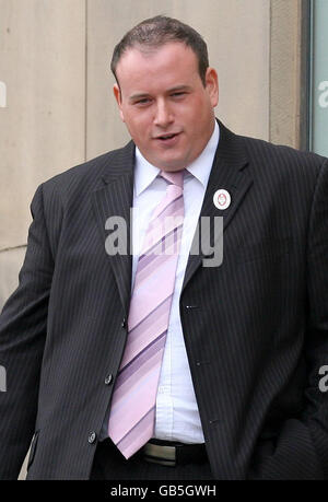 Damien Bible, 25, leaves Bolton Crown Court Stock Photo - Alamy