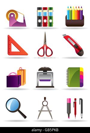 School and education bookstore tools - vector illustration Stock Vector