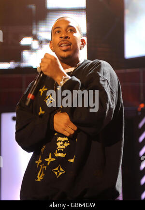 Ludacris performs during the Orange RockCorps concert at the Royal Albert Hall in south west London. Stock Photo
