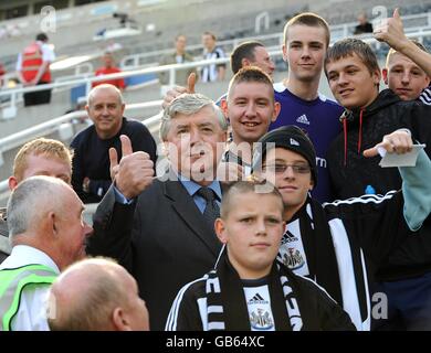 A Newcastle United fan before the Premier League match at the London ...