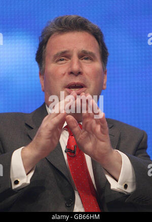 Oliver Letwin MP speaks at the Conservative Party conference in Birmingham. Stock Photo