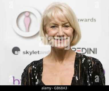 Dame Helen Mirren arrives for the 2008 Inspiration Awards ceremony held at Cadogan Hall in central London. Stock Photo