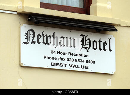 The Newham Hotel in Romford Road, Forest Gate, East London, Stock Photo