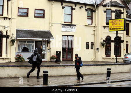 The Newham Hotel in Romford Road, Forest Gate, East London, Stock Photo