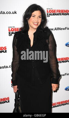 Kirstie Allsopp arrives for the UK premiere of 'How To Lose Friends and Alienate People' at the Empire, Leicester Square, WC2. Stock Photo