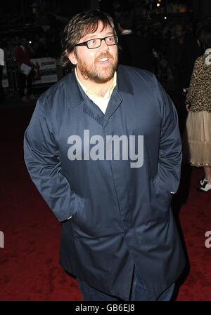 Nick Frost arrives for the UK premiere of 'How To Lose Friends and Alienate People' at the Empire, Leicester Square, WC2. Stock Photo