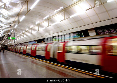 Tube workers to be balloted for industrial action Stock Photo