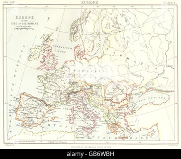 Map of Europe 1898 Stock Photo - Alamy