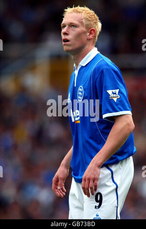 Soccer - FA Barclaycard Premiership - Birmingham City v Portsmouth. Mikael Forssell, Birmingham City Stock Photo