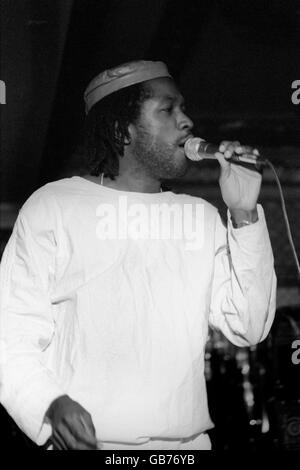 Calypso band leader David Rudder performing at the Old Vic, Fletcher Gate, Nottingham Stock Photo