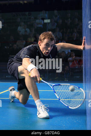 Squash - Hi-Tec World Squash Championships 2008 - National Squash Centre. Nick Matthew, Great Britain Stock Photo