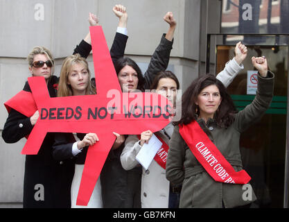 Heathrow and Stansted expansion protest Stock Photo