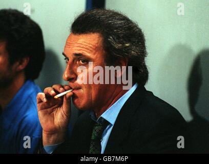 SOCCER. ALFIO BASILE, MANAGER, ARGENTINA Stock Photo