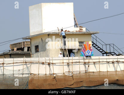 Cricket - Warm Up Match - Mumbai Cricket Association President's XI v England XI - Brabourne Stadium - Mumbai Stock Photo