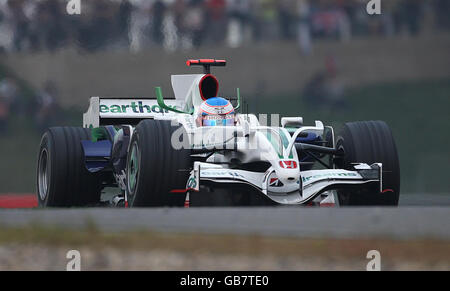 Formula One Motor Racing - Chinese Grand Prix - Shanghai International Circuit - Shanghai. Honda Racing's Jenson Button during the Formula One Sinopec Chinese Grand Prix at the Shanghai International Circuit, China. Stock Photo