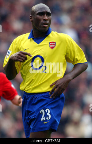 Soccer - FA Barclaycard Premiership - Liverpool v Arsenal. Sol Campbell, Arsenal Stock Photo