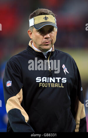 American Football - NFL - New Orleans Saints v San Diego Chargers - Wembley Stadium. New Orleans Saints' Head Coach Sean Payton Stock Photo