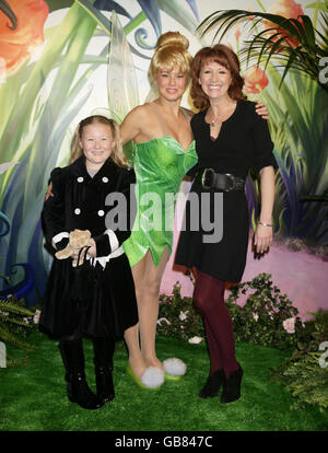 Bonnie Langford and her daughter Bibi, aged 8, at the UK premiere of the Disney animated movie 'Tinker Bell', at Dartmouth House in central London, Sunday 2 November 2008. Stock Photo