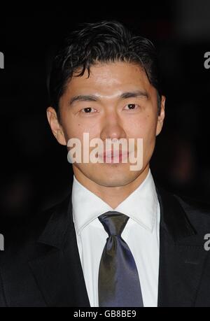 Rick Yune arrives for the World premiere of 'Quantum Of Solace' at the Odeon Leicester Square, WC2. Stock Photo