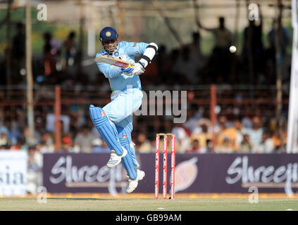 Cricket - First One Day International - India v England - Madhavrao Scindia Cricket Ground - Rajkot Stock Photo