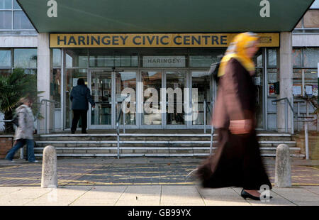 A general view of the Haringey Civic Centre in Wood Green, London. Stock Photo