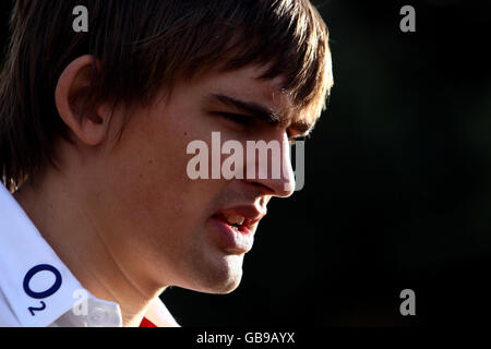 Rugby Union - England Press Conference - Pennyhill Park Stock Photo